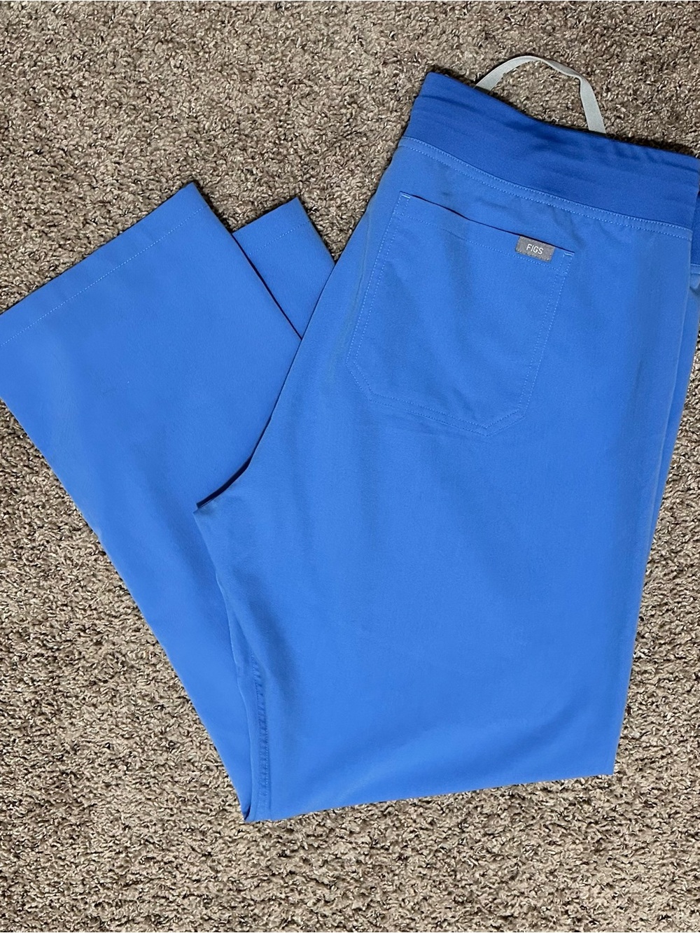 FIGS women’s Livingston scrub pants Ceil Blue size XL